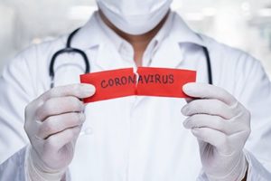 Doctor fighting Coronavirus treating COVID-19 with convalescent plasma 